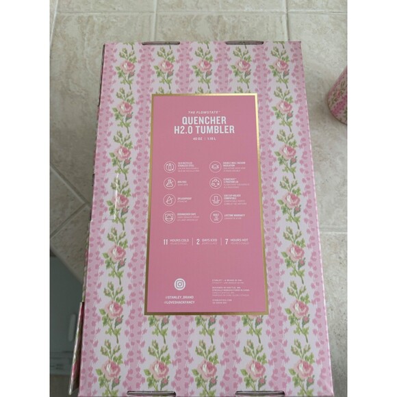 Stanley x Loveshack Fancy Blooming Heirloom 40 oz. Tumber - EUC - Picture 6 of 8